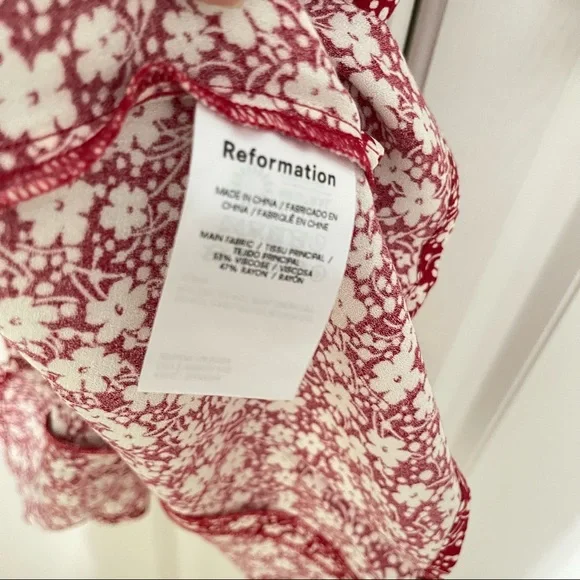 NWT Reformation Saskia Dress Amaro - Picture 7 of 8